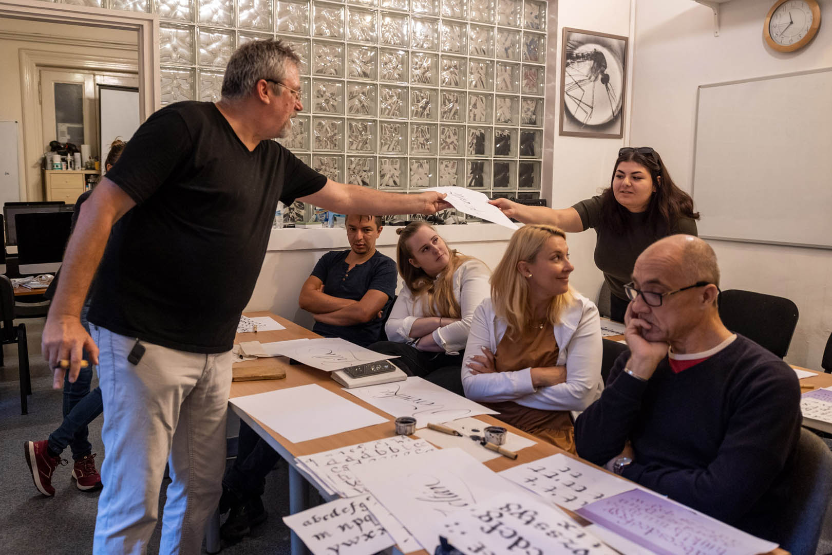 Grafika tanfolyam - Kalligrfgia workshop