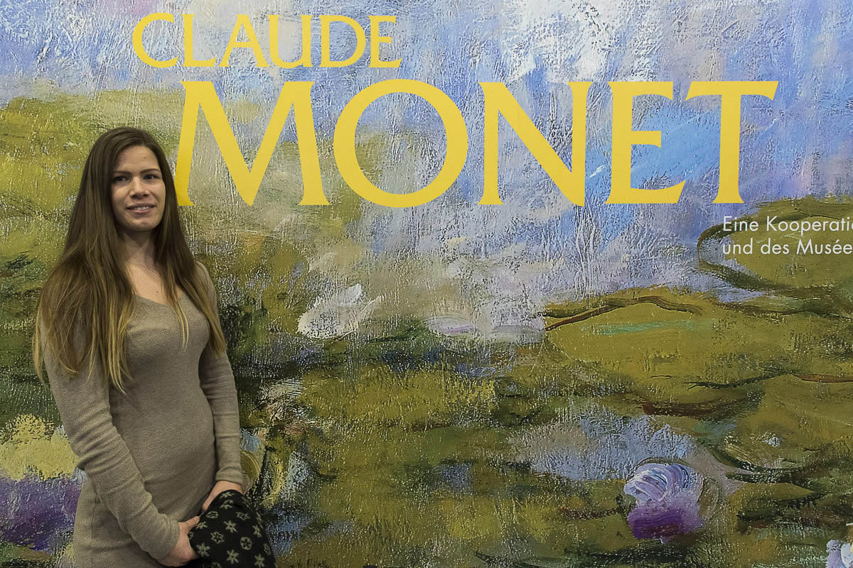 Claude Monet kiállításon a Top School hallgatók