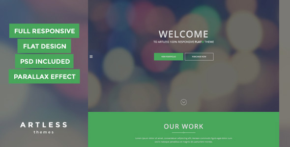 Flato - Parallax One Page HTML Template