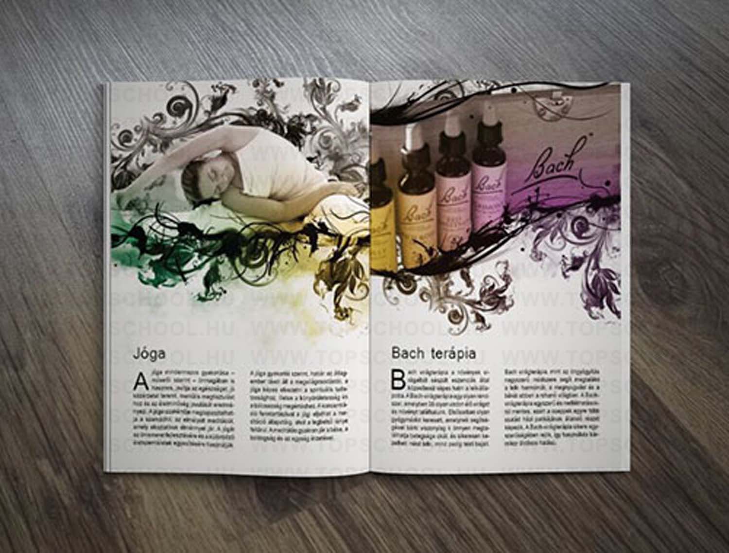 Bóta Renáta grafikus képzés végén leadott vizsgaremek 