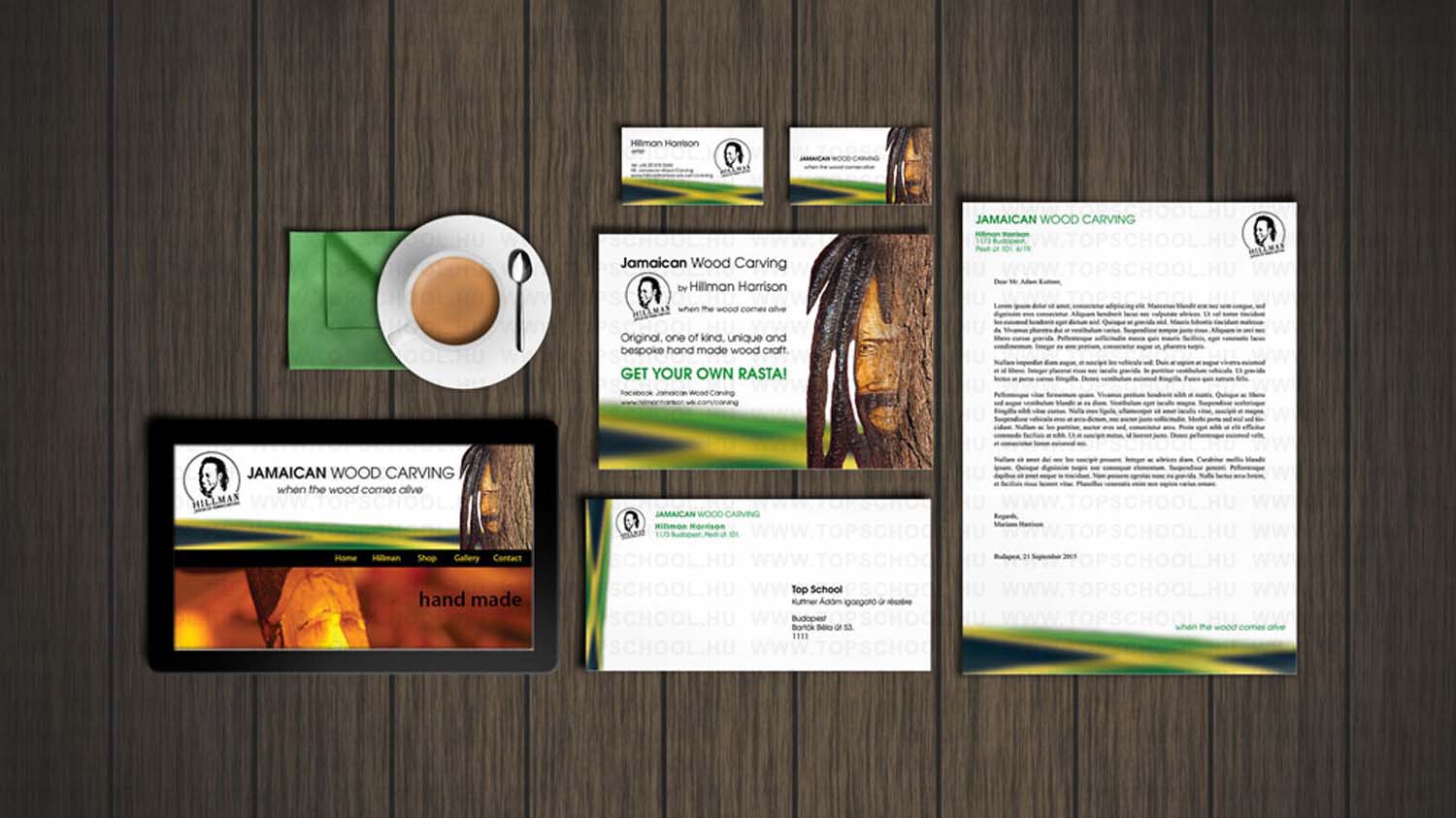 Harrison Mariann grafikus képzés végén leadott vizsgaremek 