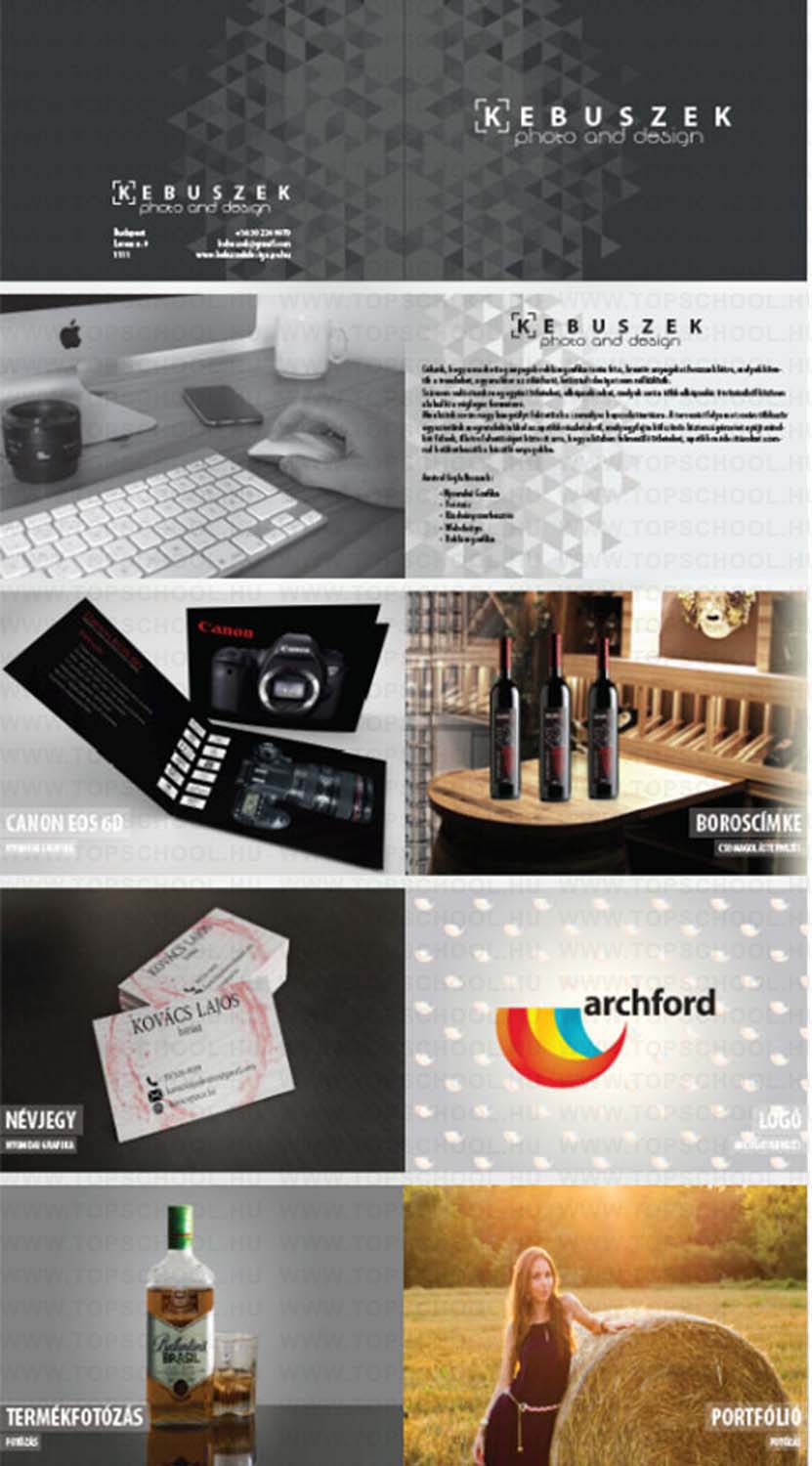 Kebuszek Kristóf grafikus képzés végén leadott vizsgaremek 