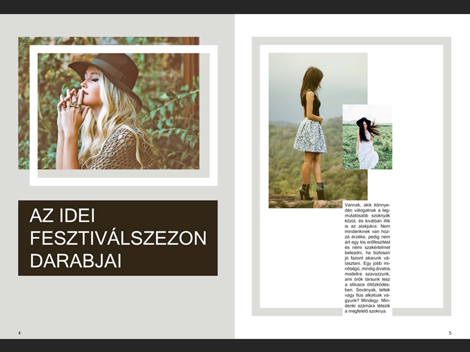 Kaspári Júlia grafikus képzés végén leadott portfólió 