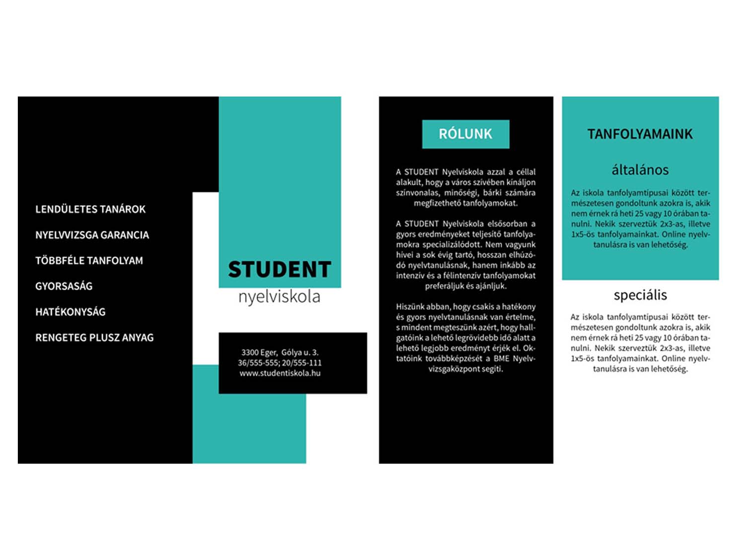 Kaspári Júlia grafikus képzés végén leadott portfólió 