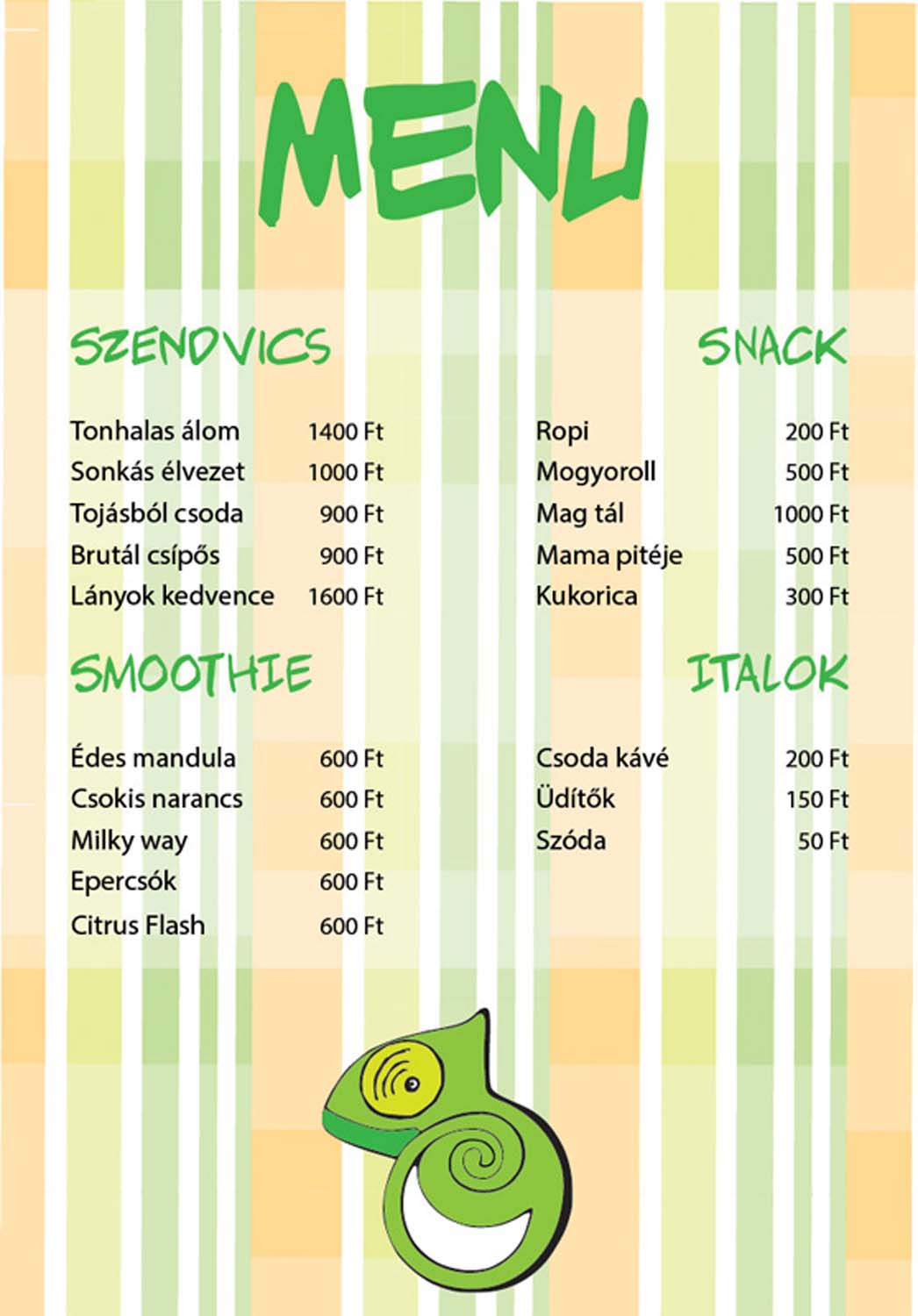 Kele Barbara grafikus képzés végén leadott vizsgaremek 