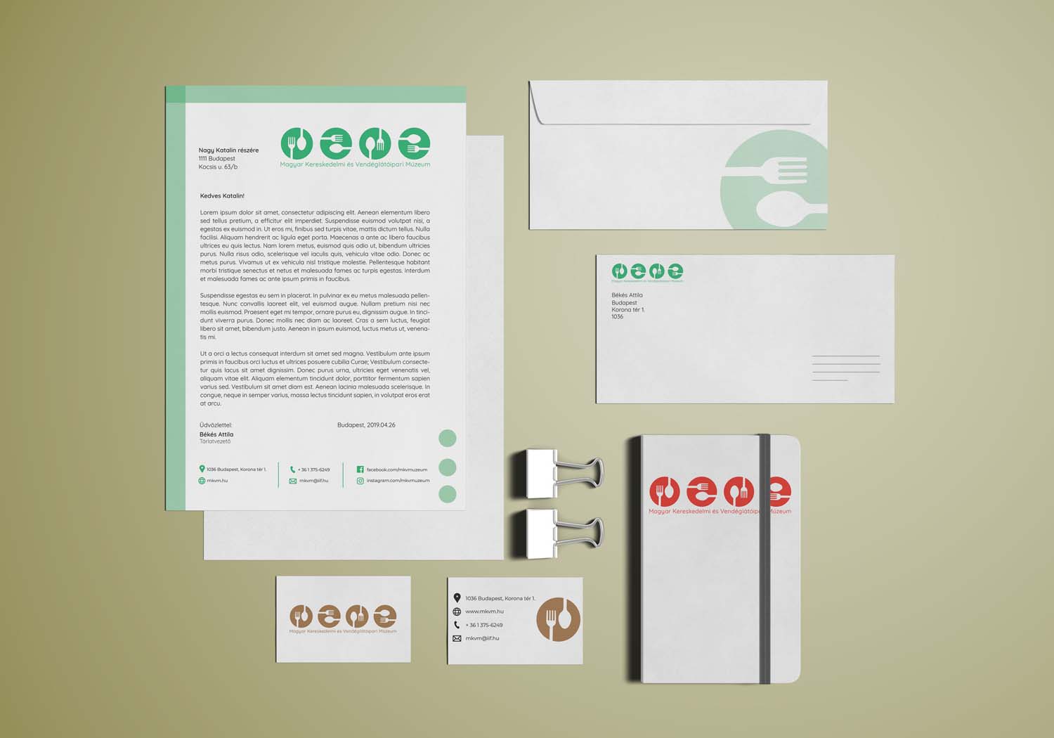 Tóth Kitti grafikus képzés végén leadott portfólió 