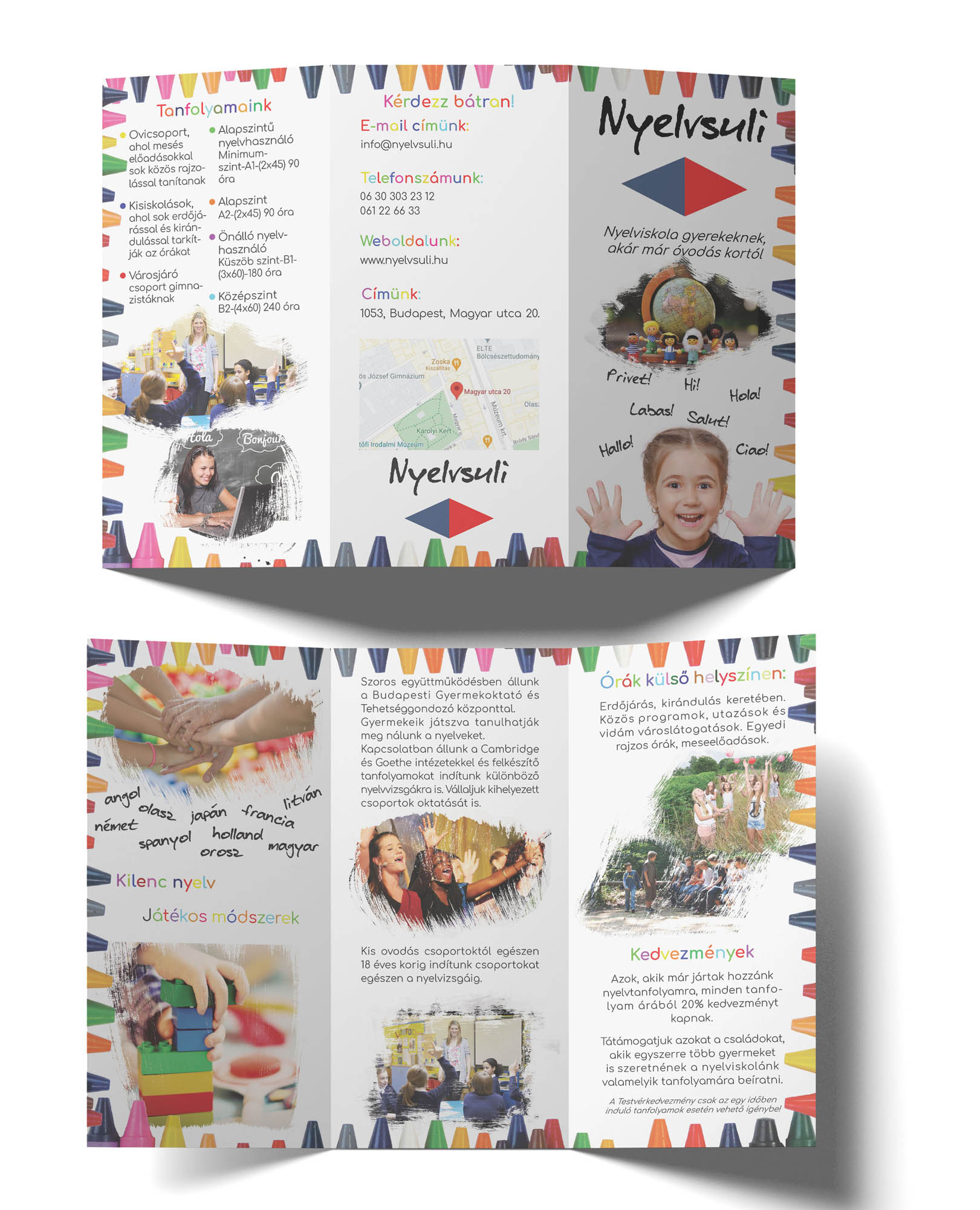 Gombkötő Nikolett  grafikus képzés végén leadott portfólió 