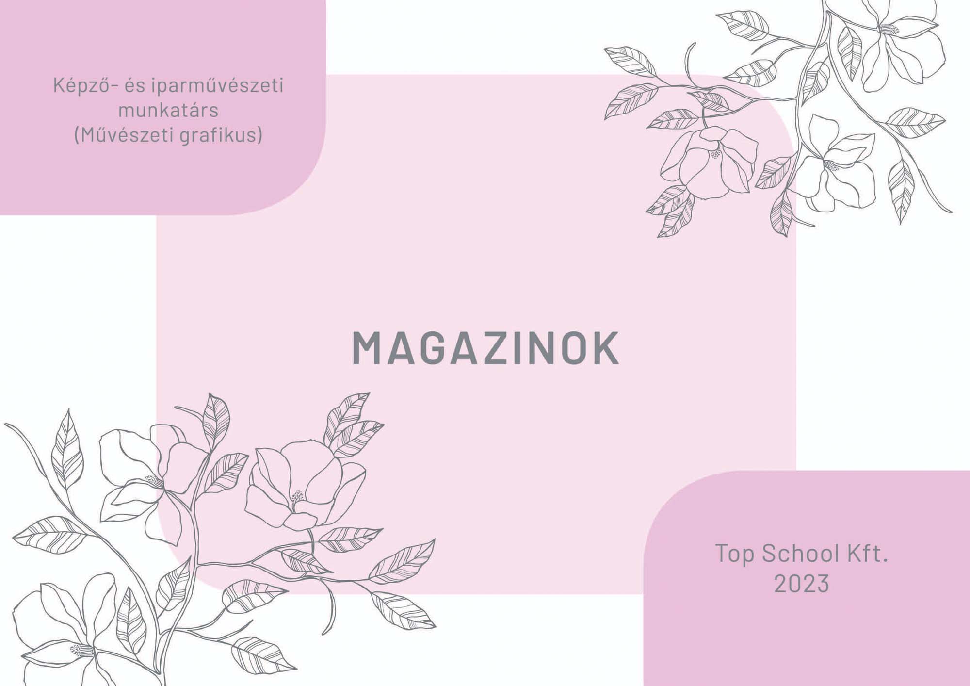 Fodorné Nagy Veronika grafikus képzés végén leadott portfólió 