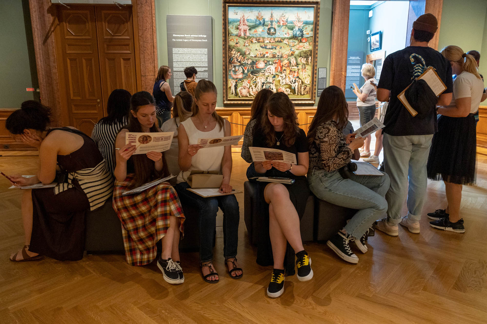 Grafikus tanfolyam résztvevői