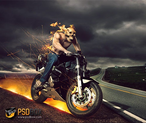 Szellemlovas Photoshop